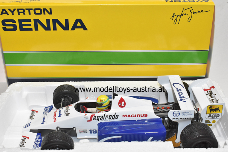 Toleman TG184 Hart 1984 Monaco GP Monte Carlo Ayrton SENNA 1:18 Toleman TG184 Hart 1984 Monaco GP Monte Carlo Ayrton SENNA 1:18